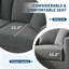 Canapé d'angle modulaire en forme de L avec méridienne profonde, revêtement en chenille, aucun assemblage requis, capacité de charge de 136 kg (300 lb), idéal pour appartement ou maison - Gris-1543603289-1543603288