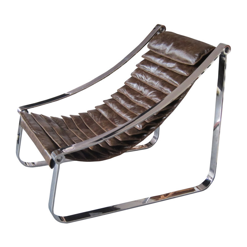 Fauteuil en cuir Murray