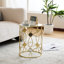 Table d'appoint Modern [Structure en métal + plateau miroir]