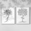 Reproduction encadrée de qualité supérieure de B&W Plant Speciment III - prête à être accrochée - aucun clou requis - aucun clou requis-192665960-192665963