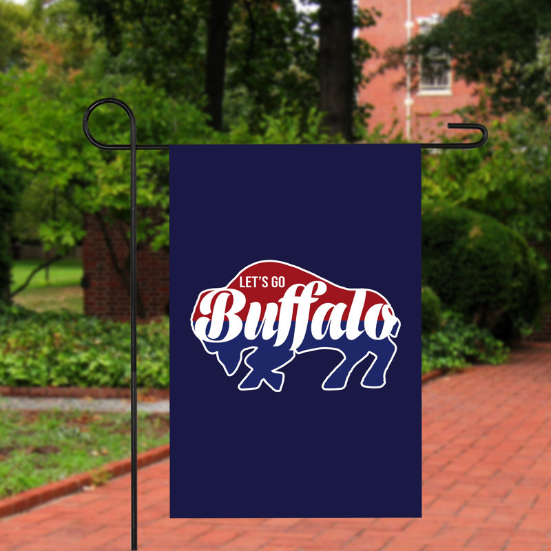 Drapeau de maison d'extérieur Buffalo, 18" H x 12.5" W