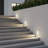 Hardwired White Motion Sensing Vertical Led Stair Light With Motion And Photocell Sensor 2Pack