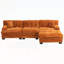 Canapé modulaire en L à assise profonde