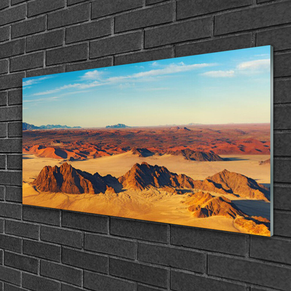 Glasbild Desert Landscape