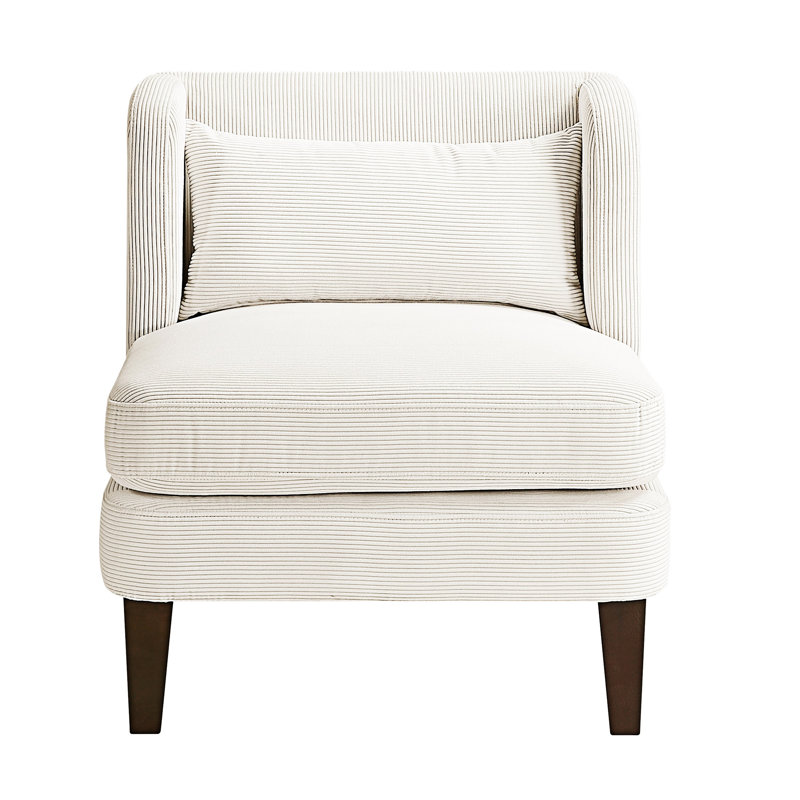 Upholstery Accent Chair  With  Pillow, Beige