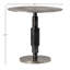 Higsby 30" Round Aluminum Bistro Table, Nickel