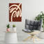 Curving Harmony Abstract Contemporary Minimalist Palm Summer Wall Art Print-134817932
