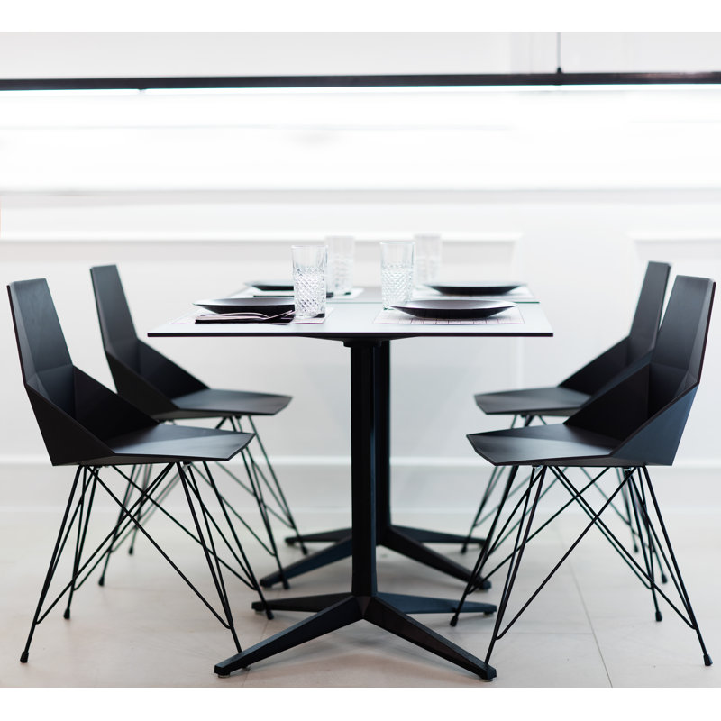 Outdoor Dining Side Chair, Black