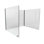 Freestanding Desktop Divider 3 Or More Panel Clear Desk Privacy Panel