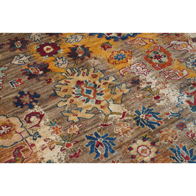 Tapis chameau noué à la main de haute qualité