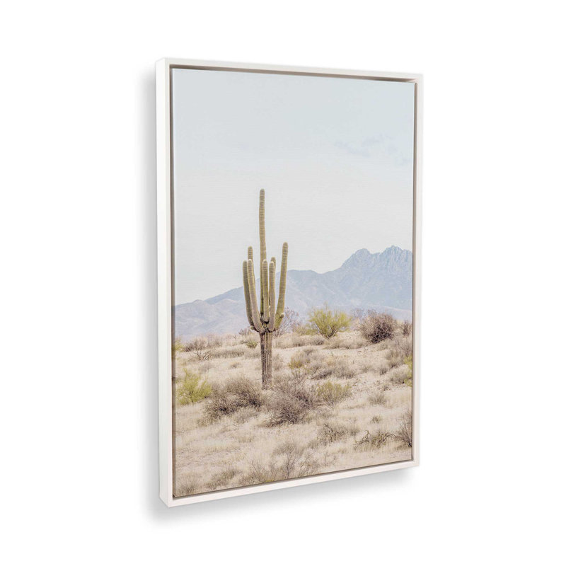 Impression sur toile Barren Beauty, Cadre flottant blanc opaque, H 12,75 po x l 8,75 po x P 1,75 po
