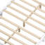 Structure de lit pleine grandeur rétro en bois avec tête de lit, support de lattes, aucun sommier requis, assemblage facile, blanc-588535061