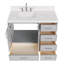 Ensemble de meuble-lavabo simple 42,25 po avec plateau en quartz Abshire-94668817