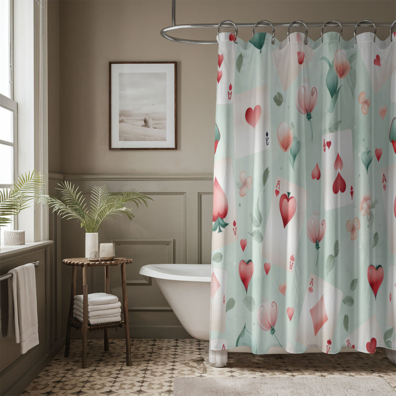 Game Grid - Premium Shower Curtain, 74"H x 71"W