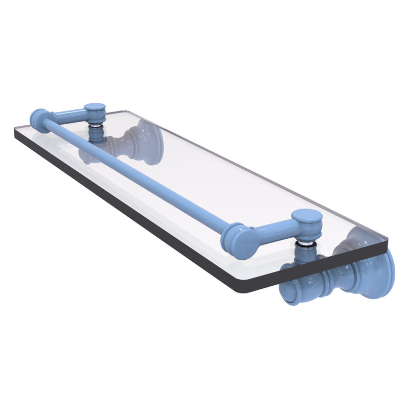 Tablette flottante Carolina, H 3,3 po x l 16 po x P 5,54 po, Bleu troll plat