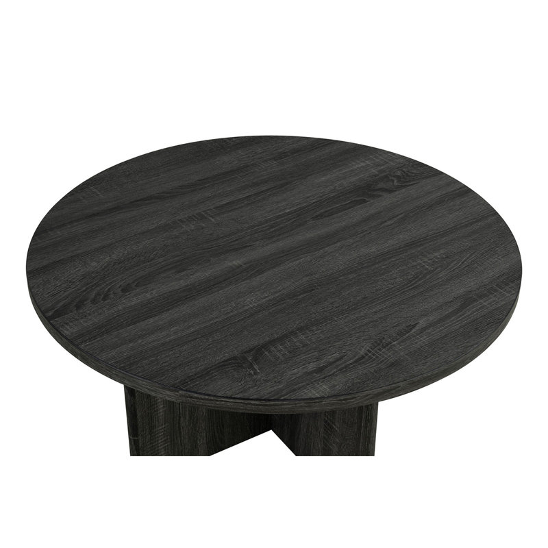 Ensemble de table 3 pièces de style contemporain 1 table basse ronde 2X