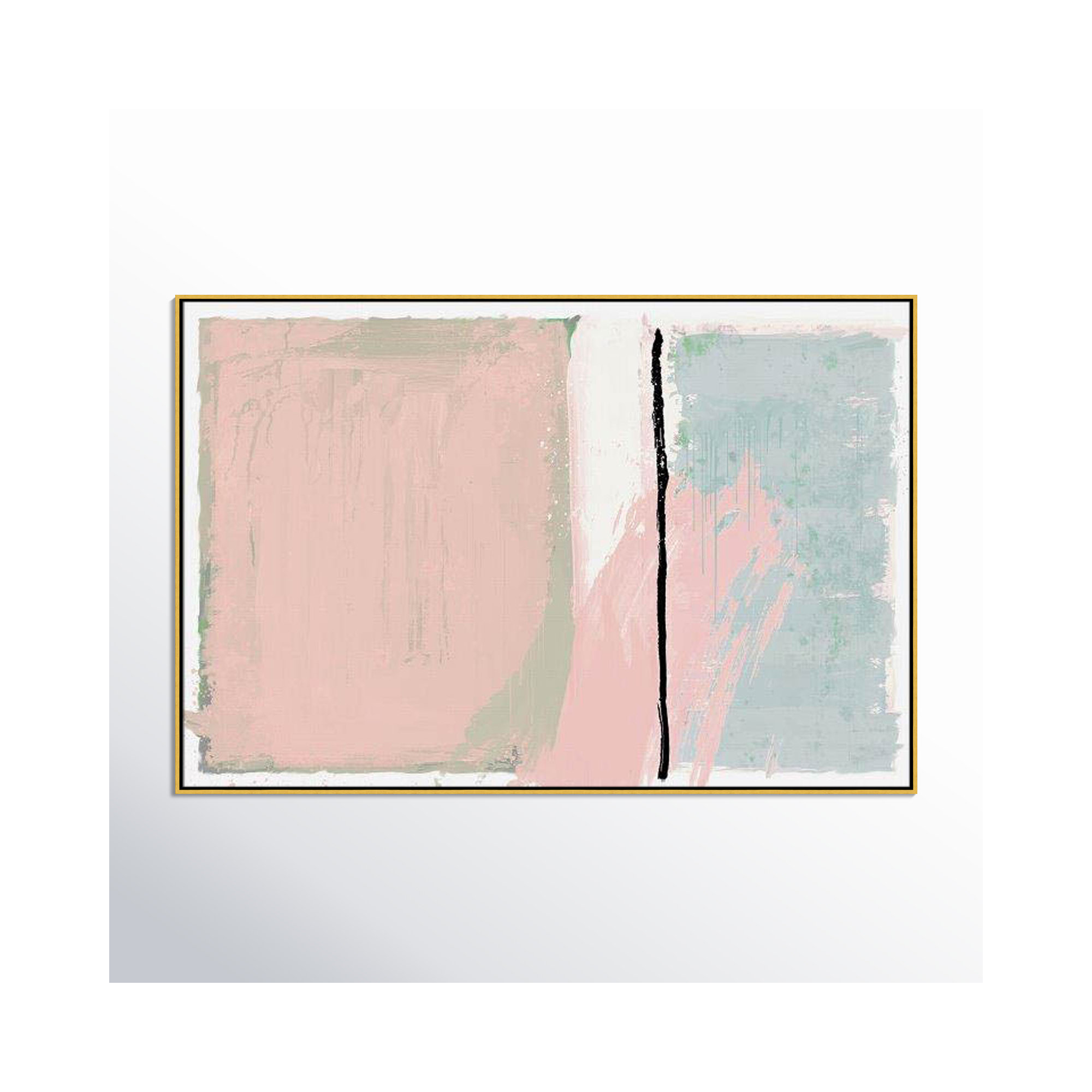 Pastel Opulance by Casa Fine Arts, Gold Floater Framed, No Mat, 41.5" H x 61.5" W x 2" D