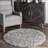 Kinard Shag Tasseled Power Loom Performance Gray Rug-1265377209