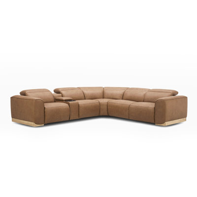 Ensetee Upholstered Power Reclining L-Shaped Sectional Symmetrical