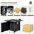 Izah Square Ore Powder, Steel, Stainless Steel Propane Smokeless Fire Pit Table with Hidden Fuel Tank