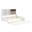 Lit de jour élégant avec tablettes et ports USB