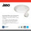 Lumière de disque à DEL blanche Juno Slimbasics 6In JSBT SLIM TAPERED avec capteur PIR Juno Slimbasics