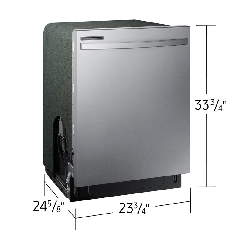 Samsung 24" 53 dBA ENERGY STAR Certified Built-in Top Control Dishwasher with Adjustable Rack