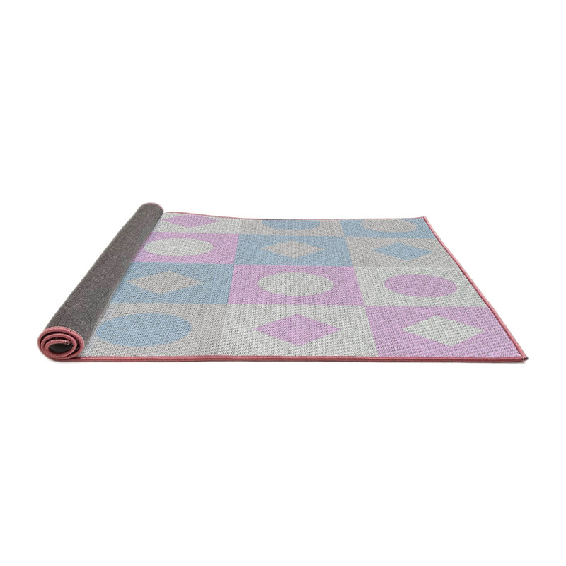 Geometric Indoor Rug, Round 7'