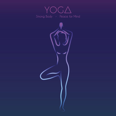 Yoga Pose Woman by BerSonnE - Wrapped Canvas Print