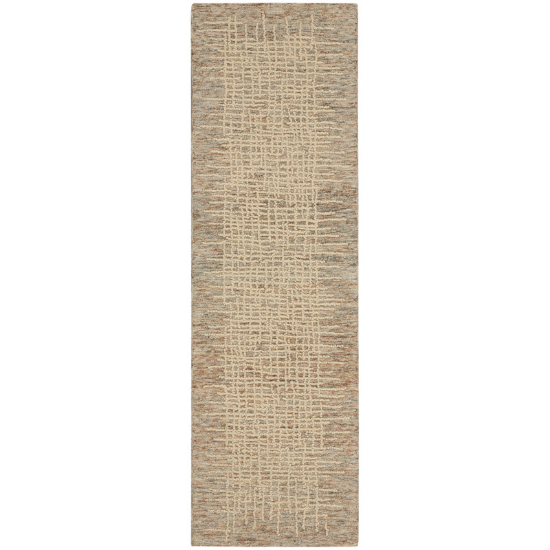 Maroun Abstract Wool Hand Woven Area Rug, Runner 69 x 229cm