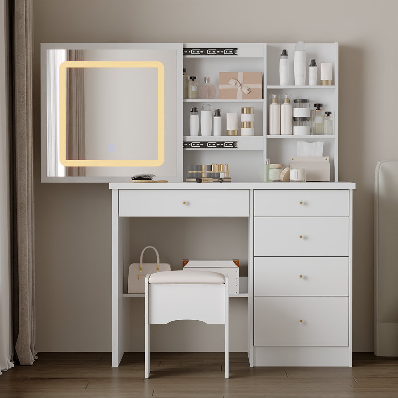 Christlyn Dressing Table with Mirror