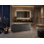 Vast Studio Aged Silver/Gray  Freestanding Rectangular Bathtub – Deep Soaking Solid Surface Luxury Tub with Minimalist Architectural Design & Metallic Premium Finish
