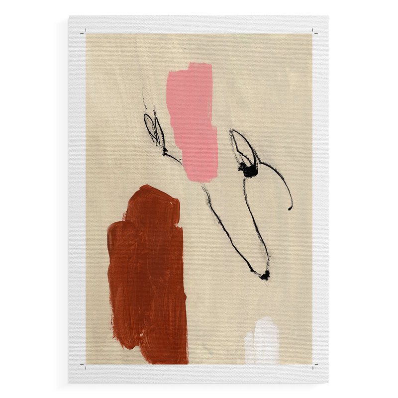 Terra Rosa Abstract I -Canvas Print Only - NOT FRAMED, 27" H x 18" W