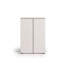 Armoire de rangement blanche ultra brillante 2 portes Milano