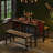 3-Piece Space-Saving Dining Table Set for 4 with 2 Benches-2008339453