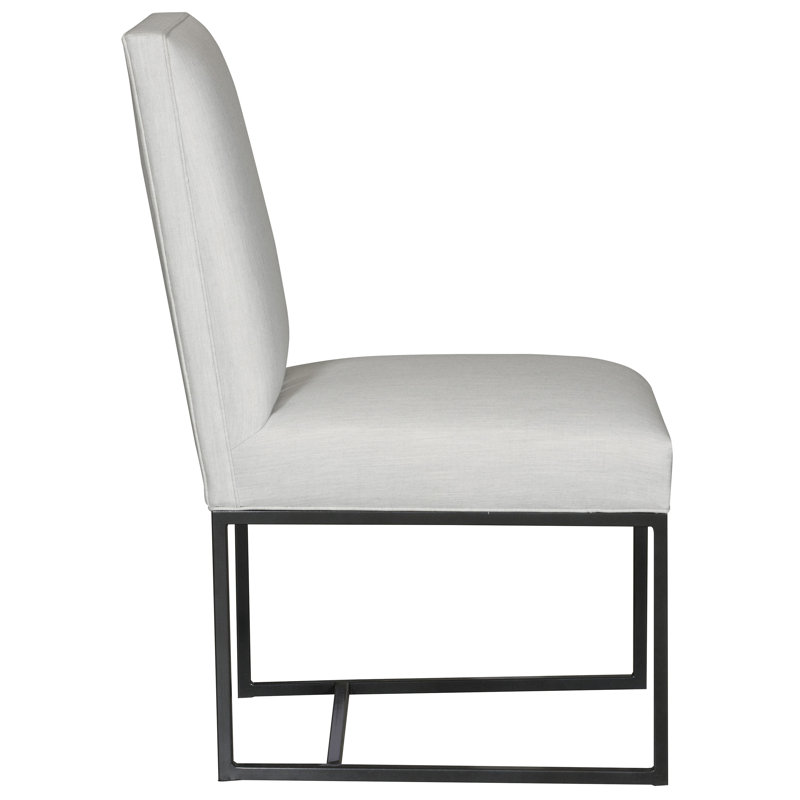 Michael Weiss Fremont Patio Side Chair with Cushions, Black, Chatters Chai Polyester