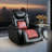 Meagann 37.4'' Wide Modern and Overstuffed Breathable Leather Dual Motor Power Recliner with Adjustable Headrest and Cup Holder-1237233956