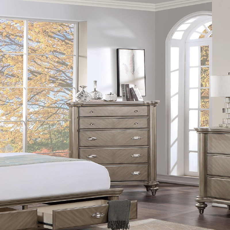 Mobilier de chambre à coucher avec commode 1 pièce Luxury Classic