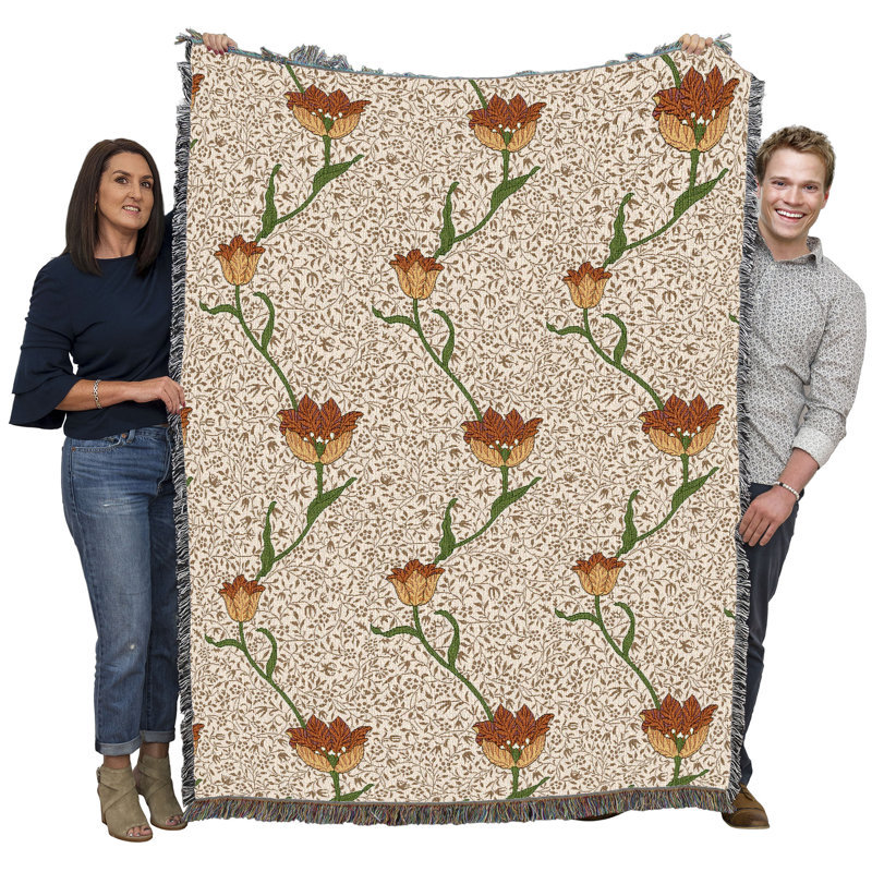Couverture de jardin William Morris, Brun, L 72 po x L 54 po