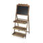 Tableau noir sur pied en bois