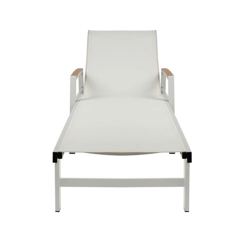Chaise longue Oxton, Blanc