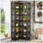 7-Tier Industrial Corner Bookshelf With L-Shaped Design For Maximum Space Efficiency And Storage