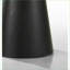 Ensemble de tables basses 3 pièces Jasper en ébène noir avec base à piédestal - Salon polyvalent et amp; Utilisation du vestibule