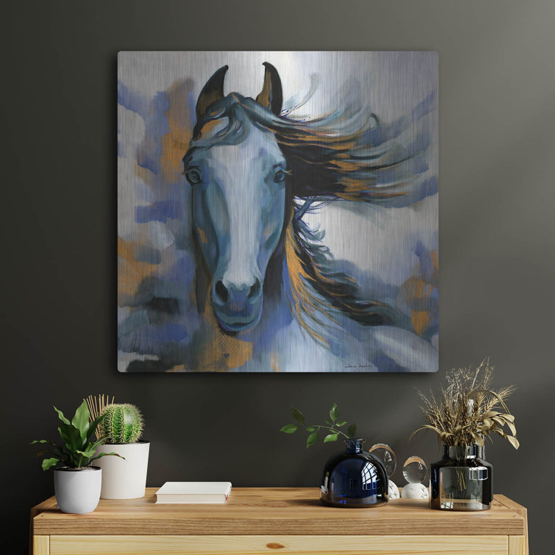 «Wild Blues» par Louise Montillio, H 24 po x l 24 po