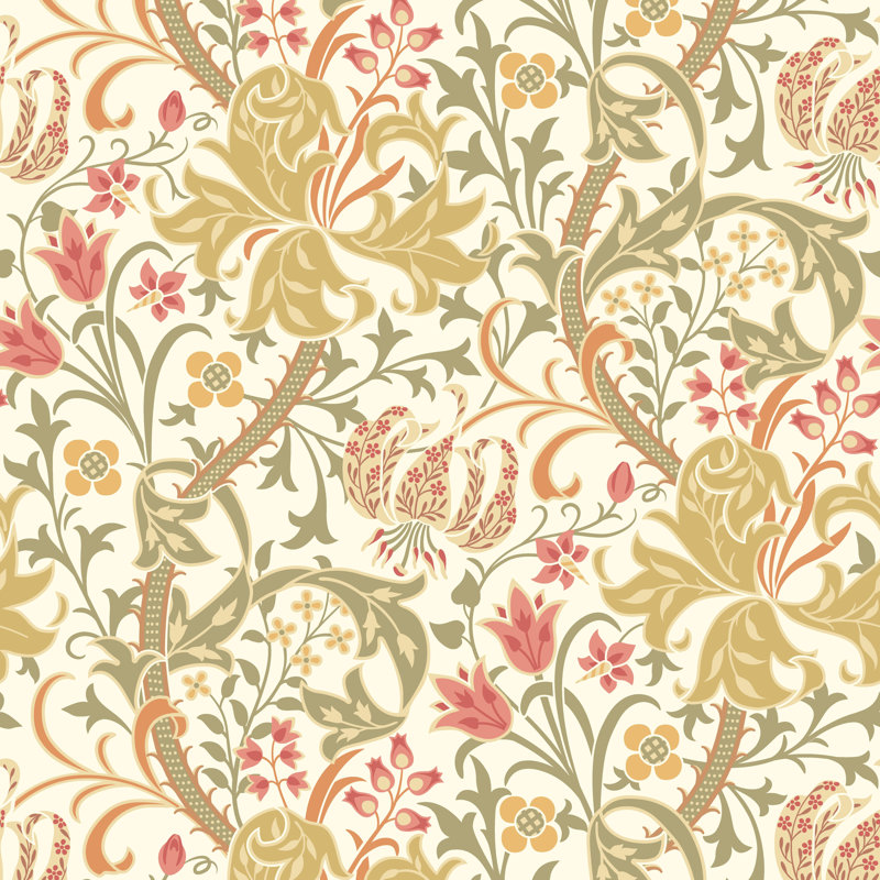 Padstow 10m x 50cm Wallpaper Roll, Olive Green