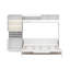 Lit escamotable double avec canapé, port USB, tablettes et lumière-877909447-877909446