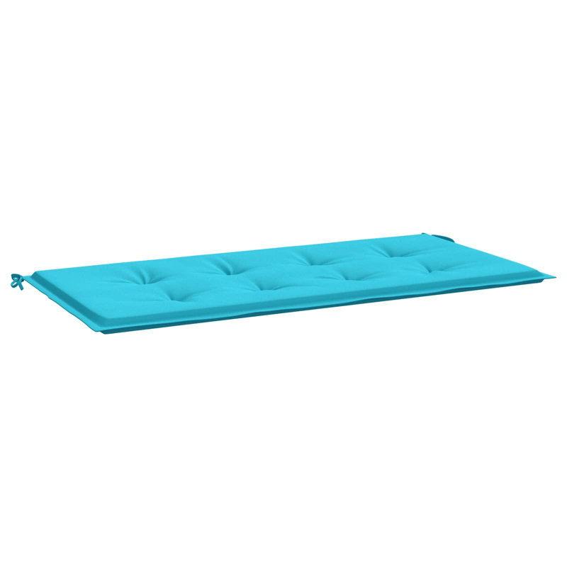 vidaXL Bench Pad Plain Turquoise 47.24 x 19.69 x 1.18 in Oxford Fabric, 47.20" W x 19.70" D, Blue