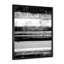 Bandes abstraites noires et blanches - Peinture sur toile-1131720704-1131720705