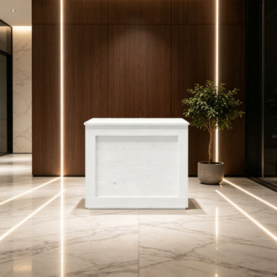 Vintage Reception Desk for Office Lobby Business Front Counter Retail Store Salon Commercial Reception Area