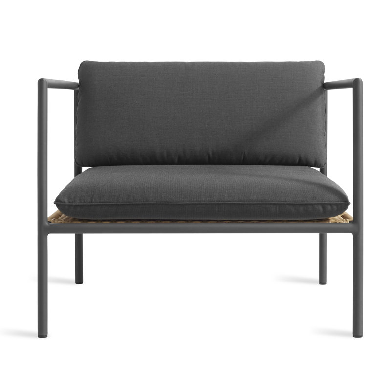 Dog Days Outdoor Lounge Chair, Sunbrella Coal, Charcoal